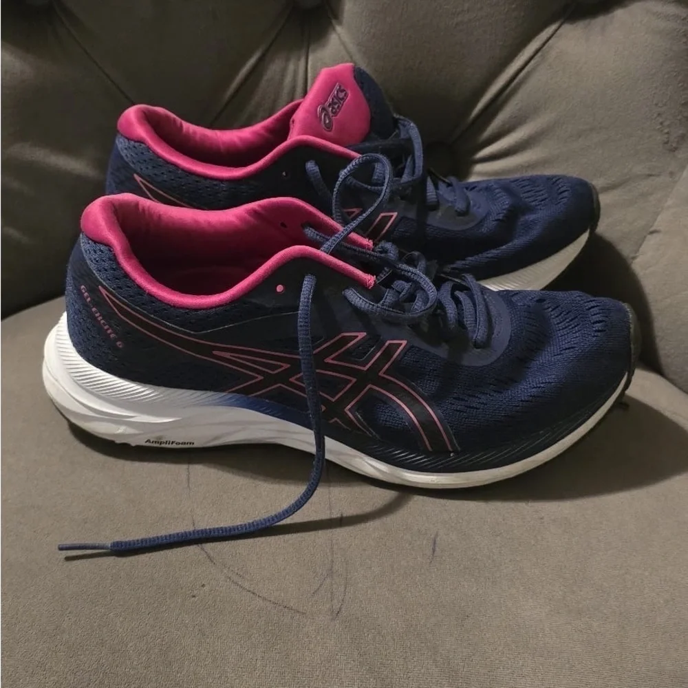 Asics women’s Blue and Pink Sneakers